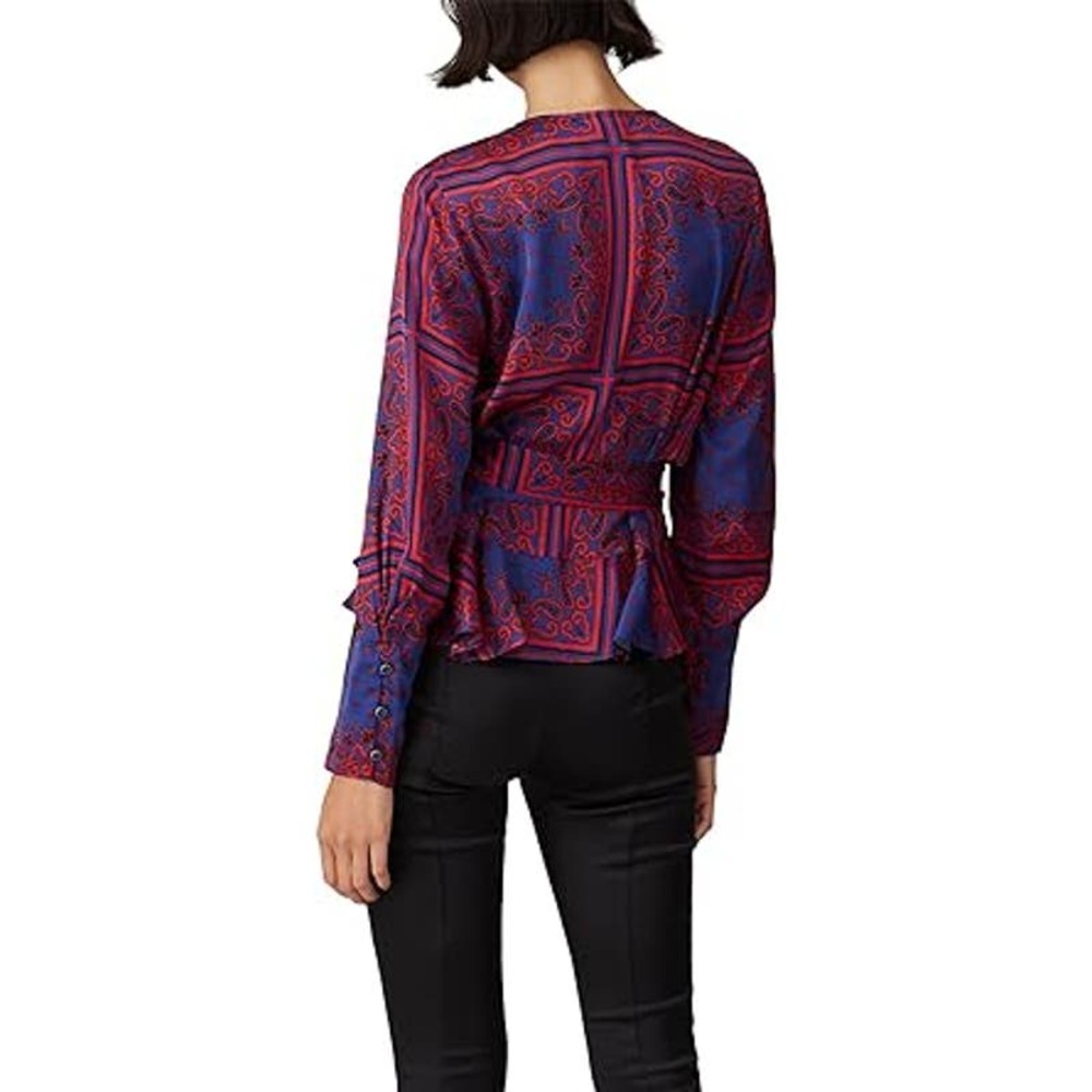 Scotch & Soda Multi Print Wrap Top - image 4